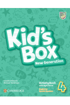 KID'S BOX NEW GENERATION ENGLISH FOR SPANISH SPEAKERS LEVEL 4 ACTIVITY BOOK WITH