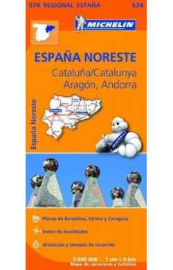 MAPA REGIONAL ESPAA NORESTE - CATALUA/ CATALUNY