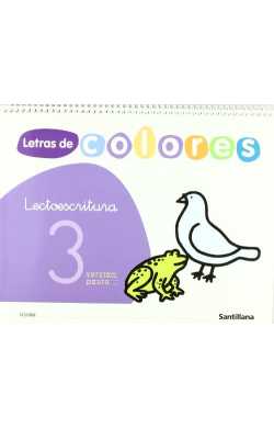 LETRAS DE COLORES LECTO 3 PAUTA ED08